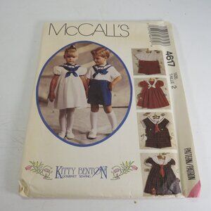 McCalls 4617 Clothing Pattern Kitty Benton (complete) Size 2 Boys & Girls